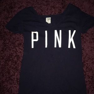 Navy blue PINK tee